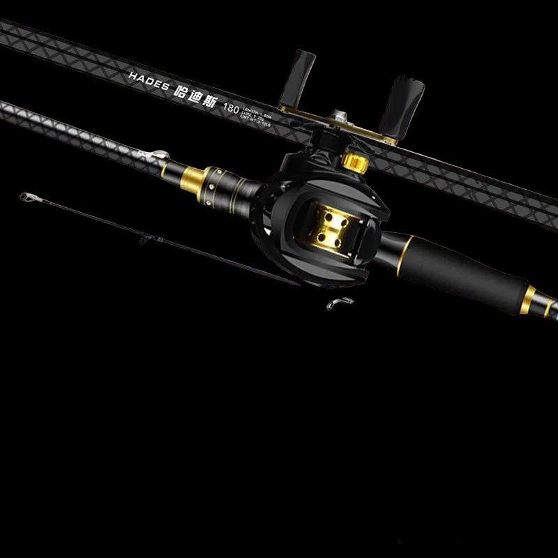 Rod & Reel Combo — Spinning / Baitcasting (Left/Right) — Basic or Luxury Kit