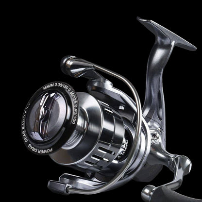 TAKUMI Silver Spinning Reel — Zero-Play Drive, CNC Metal Handle