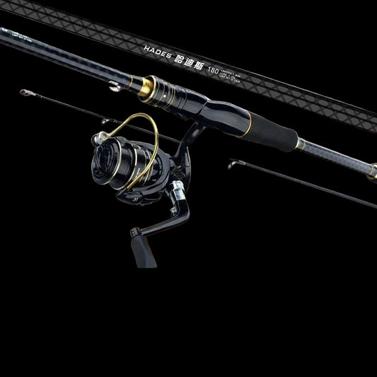 Rod & Reel Combo — Spinning / Baitcasting (Left/Right) — Basic or Luxury Kit