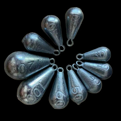 Fishing Sinkers (Lead Imitation) – Multiple Weights & Packs